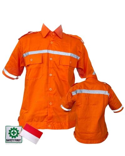 Kemeja Kerja Ekonomis Wearpack Safety Atasan Lengan Pendek