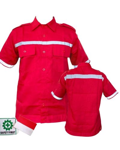 Kemeja Kerja Ekonomis Wearpack Safety Atasan Lengan Pendek