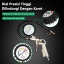 ISKU tire inflator air pressure gauge isi ukur tekanan angin 3 in 1/tire pressure gauge kit/alat pengisi ukur tekanan buang angin ban/alat pengukur tekanan angin