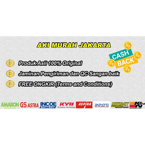 Aki Motor Suzuki Smash AMARON ETX5L / GM5Z-3B / YTX5L-BS Aki Kering