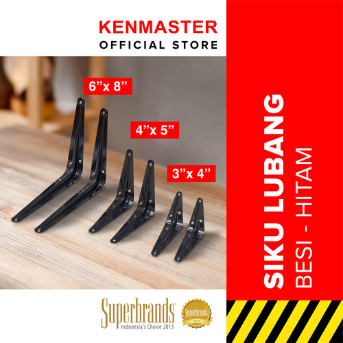 Kenmaster Siku Rak / Siku Penyangga Rak Dekorasi / 1 set Isi 2 PCS