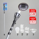 Kenmaster Tongkat Lampu KM-021 - 8 Jari / 2.4 Meter - TONG021