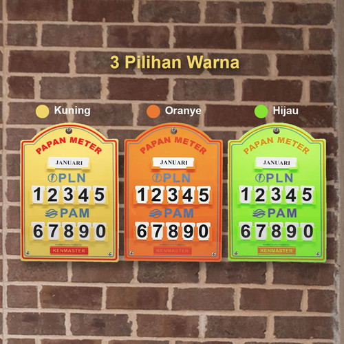 Kenmaster Plastik Stand Meter PLN - Orange
