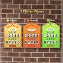 Kenmaster Plastik Stand Meter PLN - Orange