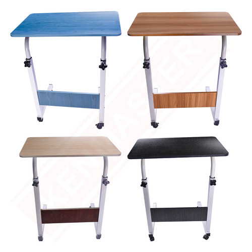Meja Belajar Lipat KM-CT9 / Meja Laptop Roda Portable Stand Aluminium
