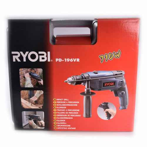Ryobi Bor Impact Drill / Mesin Bor PD-196VR Free Busa S02+Face Shield