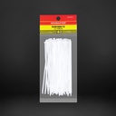 Kenmaster Cable Ties 3x15cmx100Pcs WHITE - 1 PACK