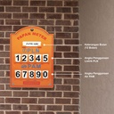Kenmaster Plastik Stand Meter PLN - Orange