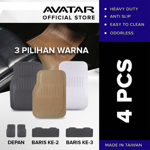 Avatar Karpet Mobil 6168 - 4pcs - Tersedia 3 Pilihan Warna