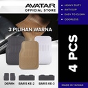 Avatar Karpet Mobil 6168 - 4pcs - Tersedia 3 Pilihan Warna
