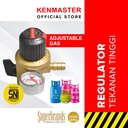 Kenmaster Kepala Regulator Gas - High Pressure + Meter KM919
