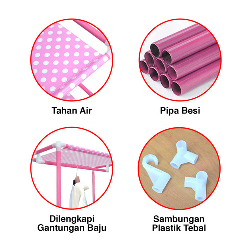 Hanger Pole Rack GY-288 - Stand Hanger Gantungan Berdiri