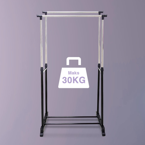Hanger Double Pole Clothes Rack 6806 - Gantungan