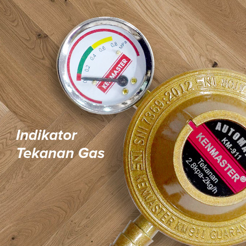 Kenmaster Kepala Regulator Gas LPG + MTR KM-911 Kepala Elpiji