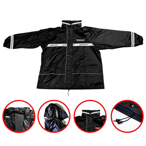 Jas Hujan Set - Jaket Celana AVATAR ukuran XL
