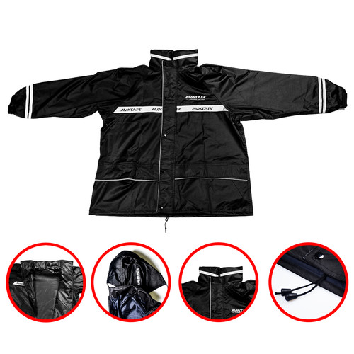 Jas Hujan Set - Jaket Celana AVATAR ukuran L