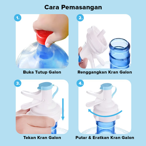 Keran Aqua Galon Air Minum / Kran Tutup Galon Air-KRTM099