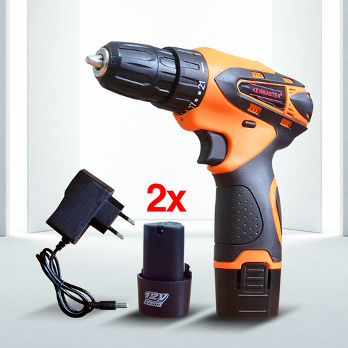 Kenmaster Bor Cordless Drill 10MM 12V -KM-12/Bor Tanpa Kabel - BOR081