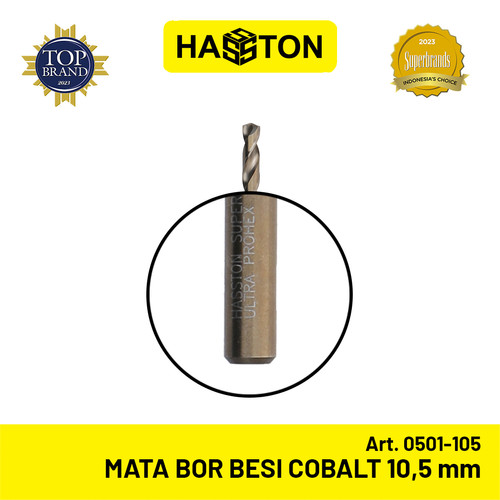 Hasston Mata Bor Besi Cobalt 10.5mm / Drill Bit Cobalt (0501-105)