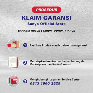 SANYO Mesin Pompa Air Sumur Otomatis - P-H236AC Horizontal & Vertikal