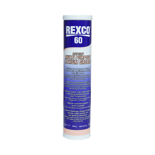 REXCO 60 HIGH TEMP MULTI PURPOSE LITHIUM GREASE CARTRIDGE 400 GRAM
