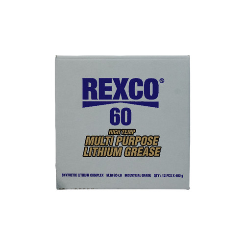 REXCO 60 HIGH TEMP MULTI PURPOSE LITHIUM GREASE CARTRIDGE 400 GRAM