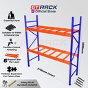 RAK PALET BESI AYORACK AI10-2730S W10 1 TON - RACK GUDANG HEAVY DUTY PALLET RACKING - RAK PALLET TINGGI 3 METER PANJANG 250CM LEBAR 100CM