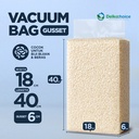 PLASTIK STANDING VACUUM BAG GUSSET 18x40 +6cm NYLON BERAS DELKOCHOICE SATUAN