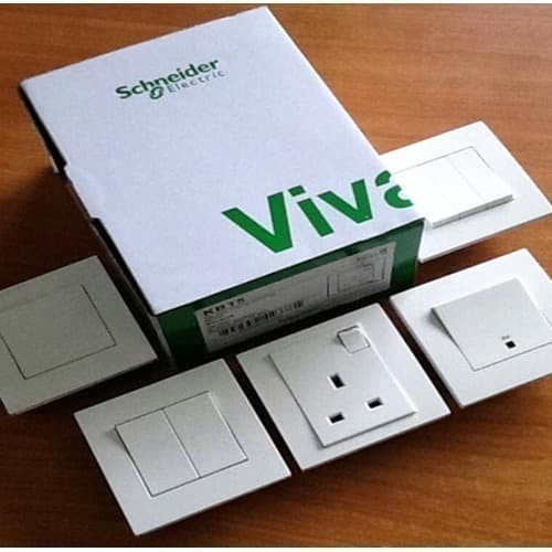 Stop Kontak USB Charger 2Gang 2 Gang SCHNEIDER VIVACE