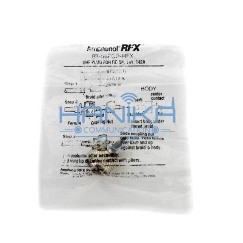 Amphenol Konektor PL Male to RG58 Krimping Connector Ampenol PL RG-58
