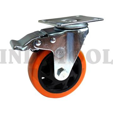 RODA 4 " (REM) / RODA TROLI / RODA ETALASE/ RODA GEROBAK PVC CASTER
