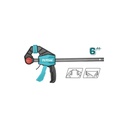 TOTAL QUICK RELEASE F CLAMP 6 INCH / QUICK BAR CLAMP THT1340601