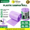 Kantong Plastik Sampah UNGU Violet Lilac Purple Trash Bag Warna Premium Virgin Plastic Tebal DELKOCHOICE