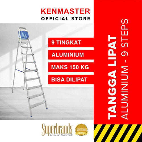 Kenmaster Tangga Lipat 9 Step Alumunium KM-109 Type - TNGG015