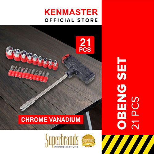 Kenmaster Obeng Set 21 Pcs Blister - OBGS031 Obeng Lengkap