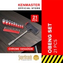 Kenmaster Obeng Set 21 Pcs Blister - OBGS031 Obeng Lengkap