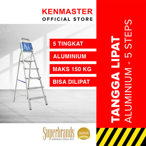 Kenmaster Tangga Lipat 5 Step Alumunium KM-105 A Type - TNGG001