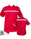 Kemeja Kerja Ekonomis Wearpack Safety Atasan Lengan Pendek