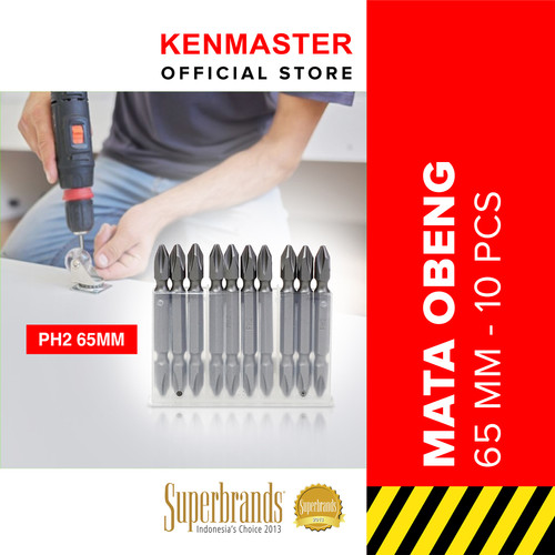 [EZM.2500263] Mata Obeng PH2 65 mm ++( 10 Pcs) XANDER / Screw Driver Set