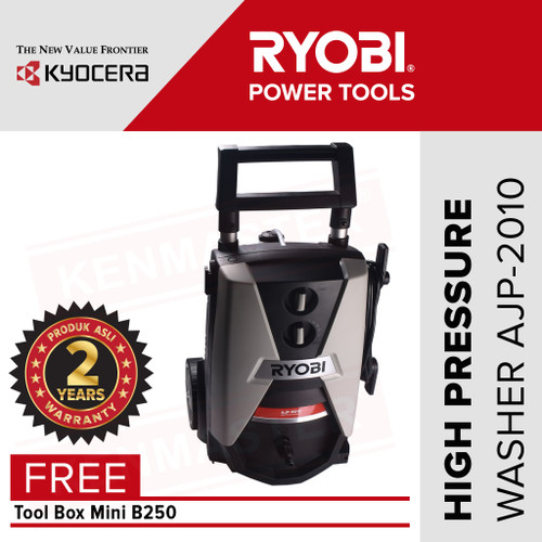 [EZM.2500464] Ryobi High Pressure Washer AJP2010 Car Washing FREE TOOLBOX+Face Shiel