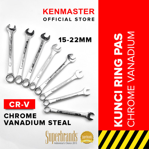 [EZM.2500477] Sunflex Kunci Ring Pas 15 - 22mm CRV