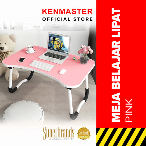 [EZM.2500495] Meja Belajar Lipat / Meja Computer SY-CT-7 Pink / Meja Portable