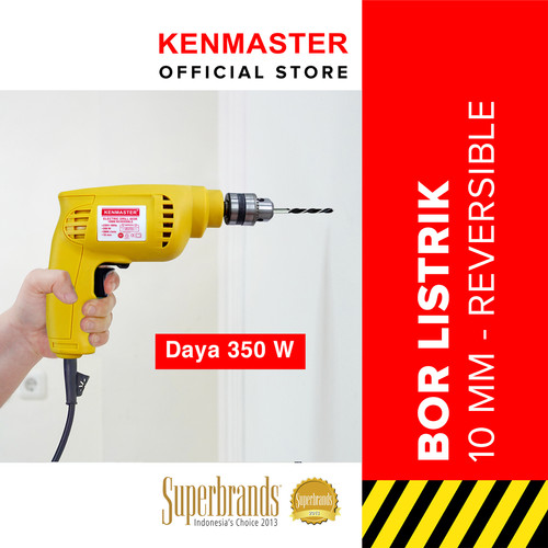 [EZM.2500496] Kenmaster Bor Impact 10MM KM-603R Electric Drill REVERSIBLE-Merah