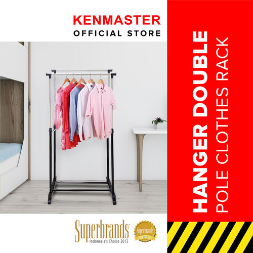 [EZM.2500543] Hanger Double Pole Clothes Rack 6806 - Gantungan