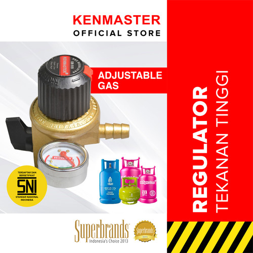 [EZM.2500575] Kenmaster Kepala Regulator Gas - High Pressure + Meter KM919