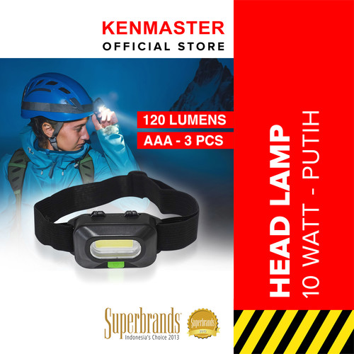 [EZM.2501248] Kenmaster Senter Kepala - Head Lamp 3 Sensor Lampu LED