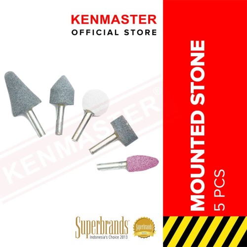 [EZM.2500750] Kenmaster Mounted Stone - Batu Gerinda Set of 5 Pcs