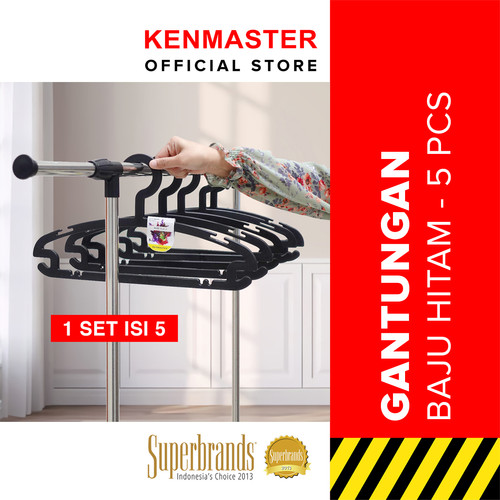 [EZM.2501133] Kenmaster Gantungan Baju /Hanger H05 1 Set - 5 Pcs